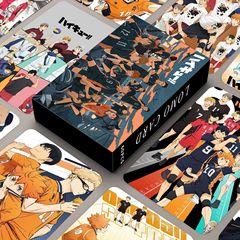 60 volleyball boy double-sided cards, boxed high-definition photo cards, LOMO cards, anime peripheral cards