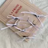 White hairgrip with bow, 3mm
