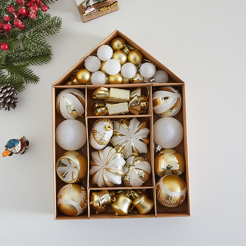 Weihnachtsschmuck-Set – Hängende Haus- und Schachteldekorationen mit Weihnachtsmann-, Astronauten- und Süßigkeitenmotiven für Baum- und Partydekoration_voghion.com