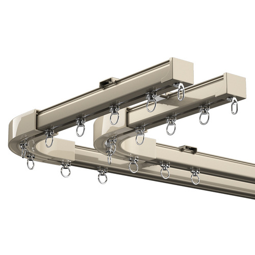 2.6mm Thick Bearing Pulley Silent Track Aluminum Noise-Reducing Curtain Track Turning Straight Rail Guide Rail Road Track