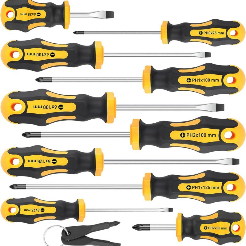 Destornillador amarillo de 12 piezas