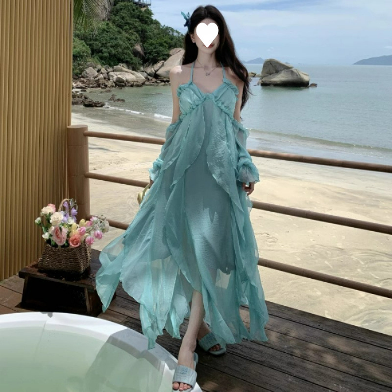파란색