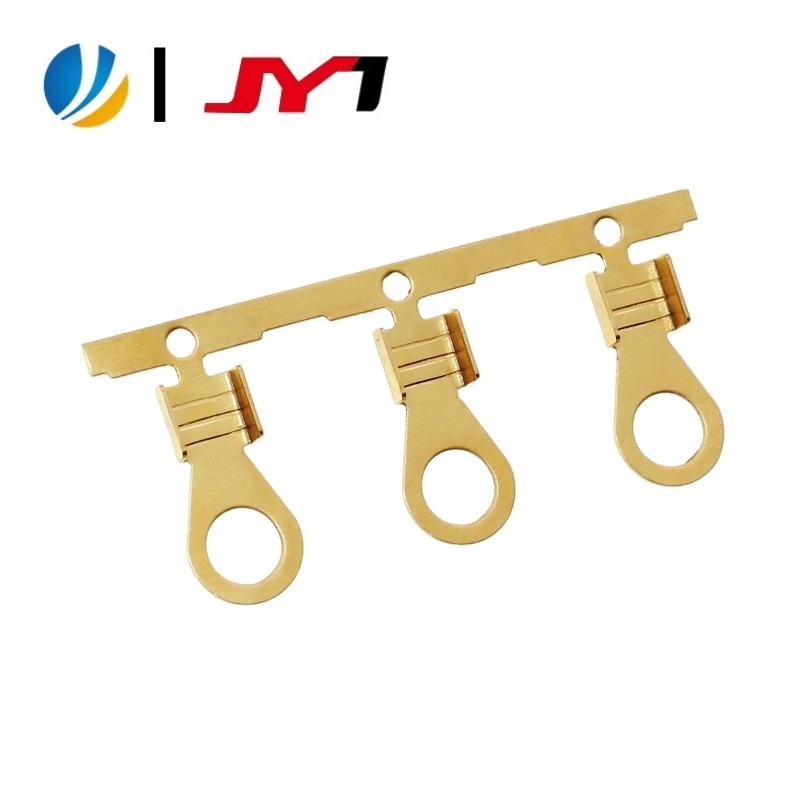 聚盈厂价直销铜镀锡M5地环40524-2铆压扁平线5.3圆型端子