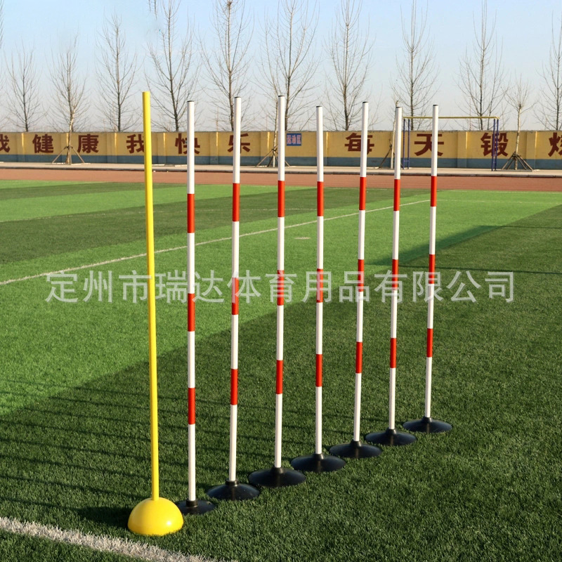 工場直販のロゴポール、ロープベース、練習用ポール、スネークランニングポール、鉄製PVCポール、複数のシーンに適しています|undefined
