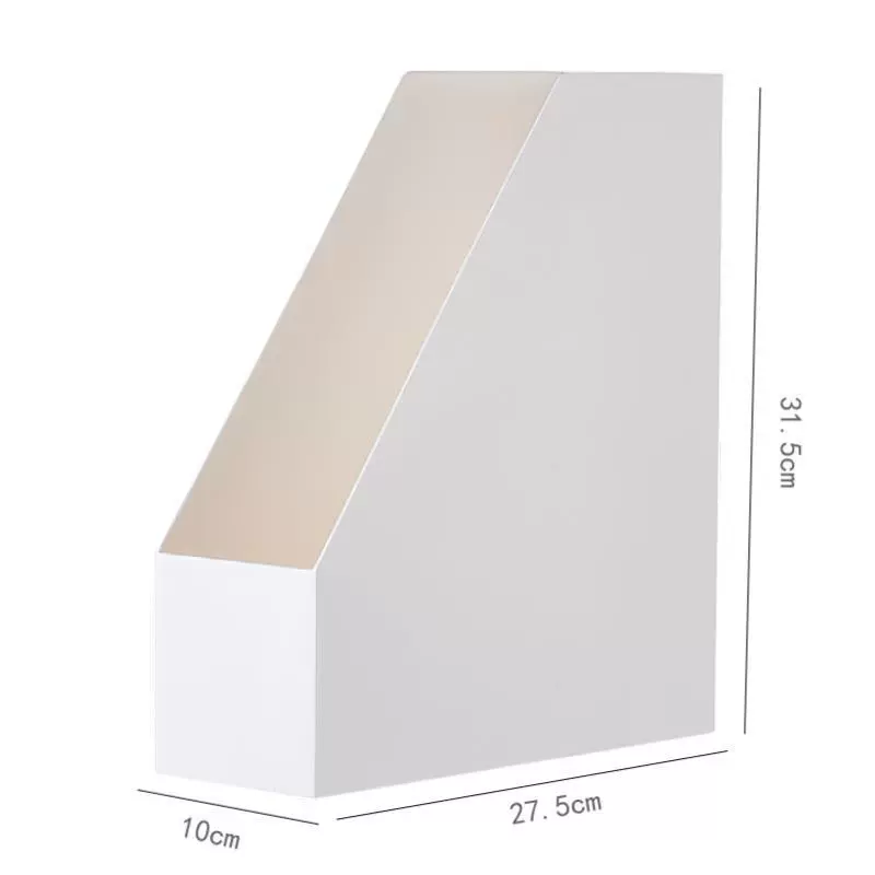 Desktop file storage organizer — A4 stationery holder, modular multi‑compartment white box