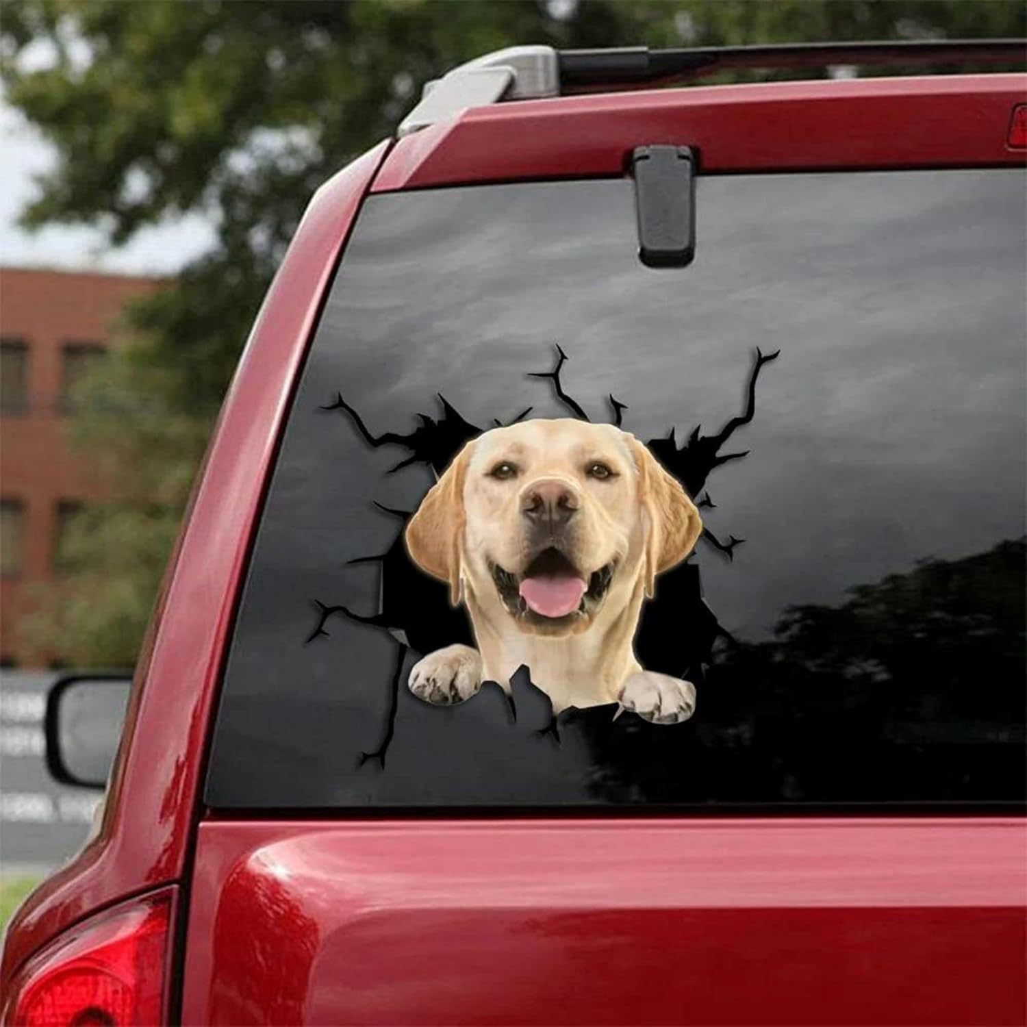 Transfronterizos muchos perros Labrador 3D animal auto decoración pegatinas vinilo ventana pegatinas parachoques