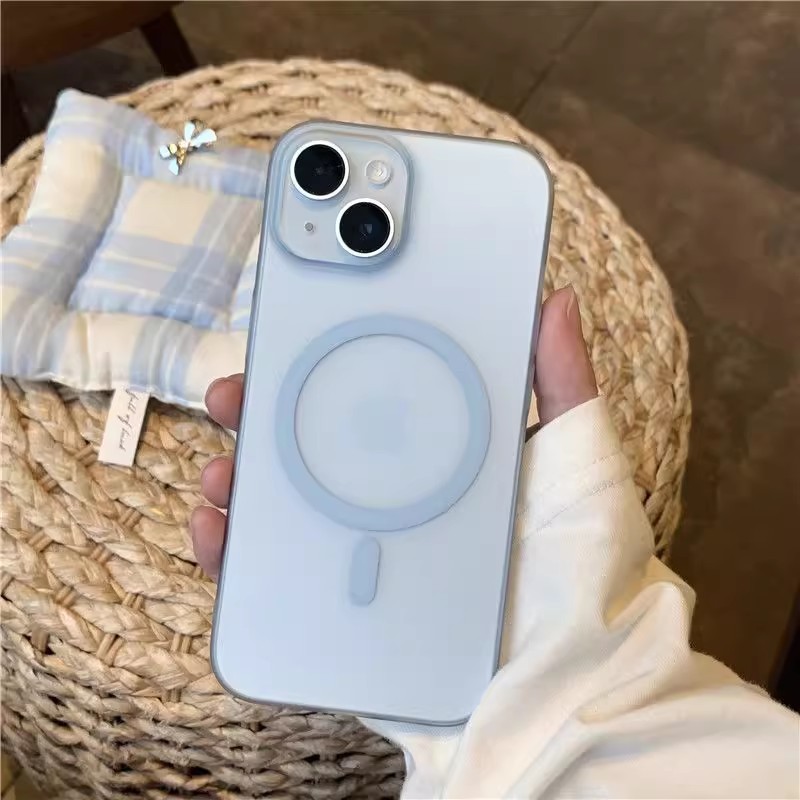 PC肤感磁吸适用iPhone17手机壳超薄冰雾磨砂透明苹果16防摔保护套|undefined