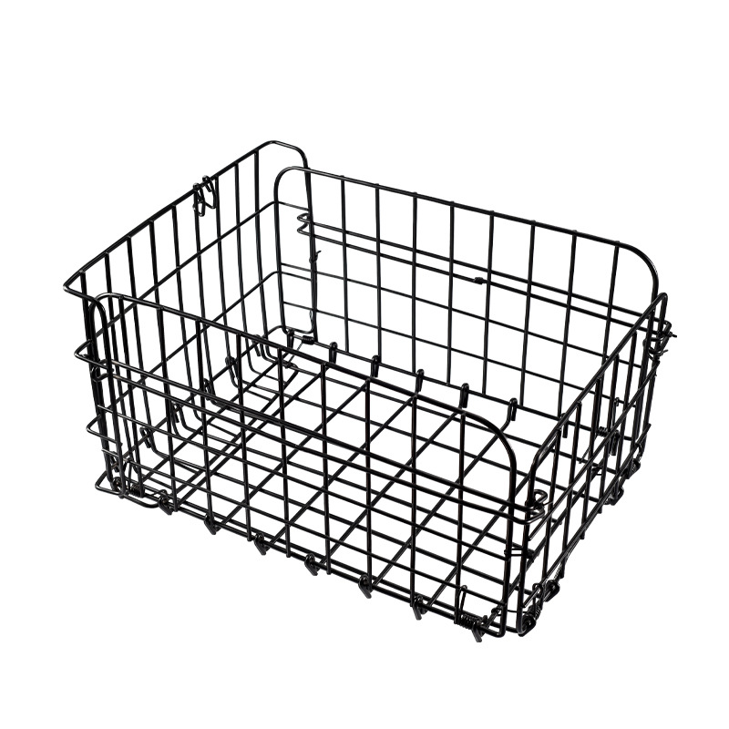 Cesta trasera de la bicicleta plegable engrosada bicicleta de montaña de gran capacidad estante trasero cesta de verduras cesta trasera