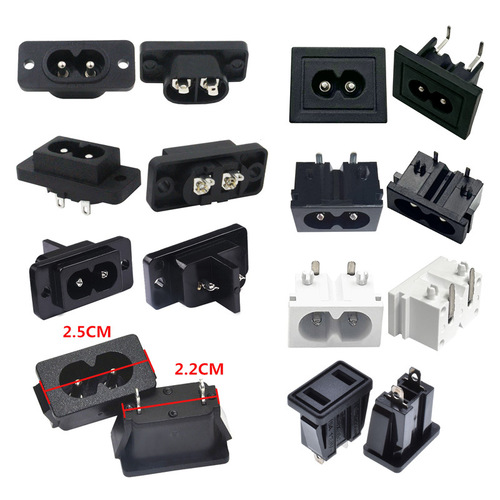 AC power socket 8-pin female socket AC charger socket snap-in socket AC power socket