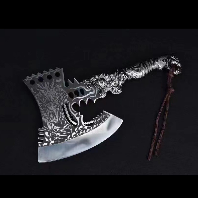 龙泉斧头柴刀锻打砍斩骨刀家用切肉刀厨房厨师刀砍柴户外刀具批发