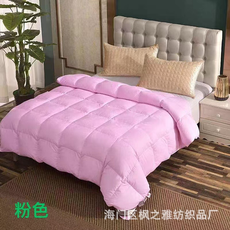 Cotton double-layer double-sided duvet cover with down