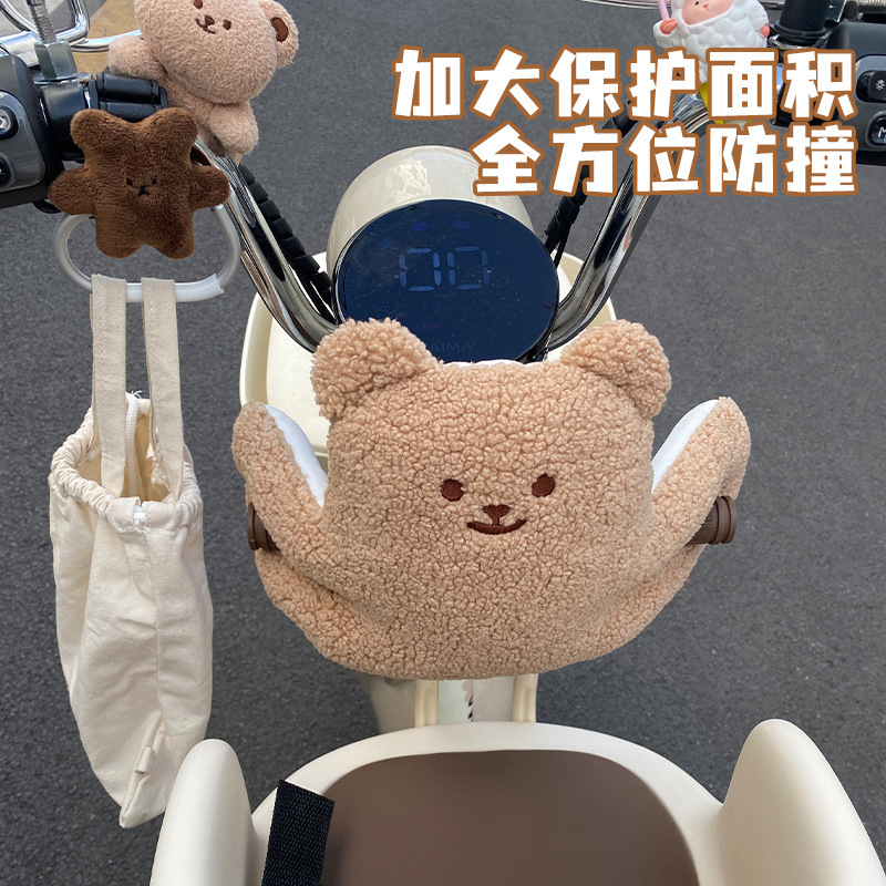 Electric vehicle front child seat anti-collision pad e-bike baby anti-impact head pad collision protection headrest神器
