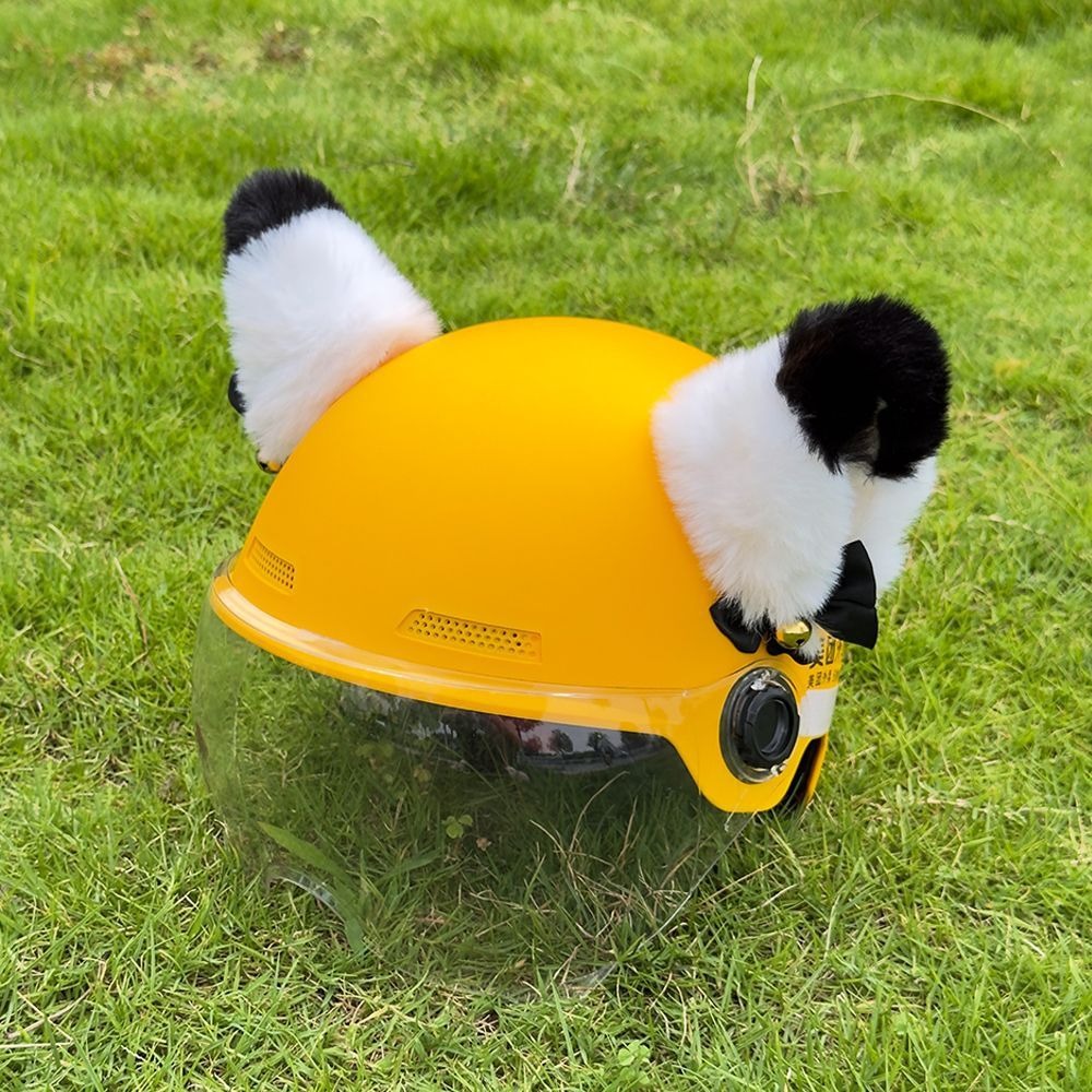 Helmet ear personalized decoration motorcycle decoration electric vehicle doll cute bell ear ski delivery detachable