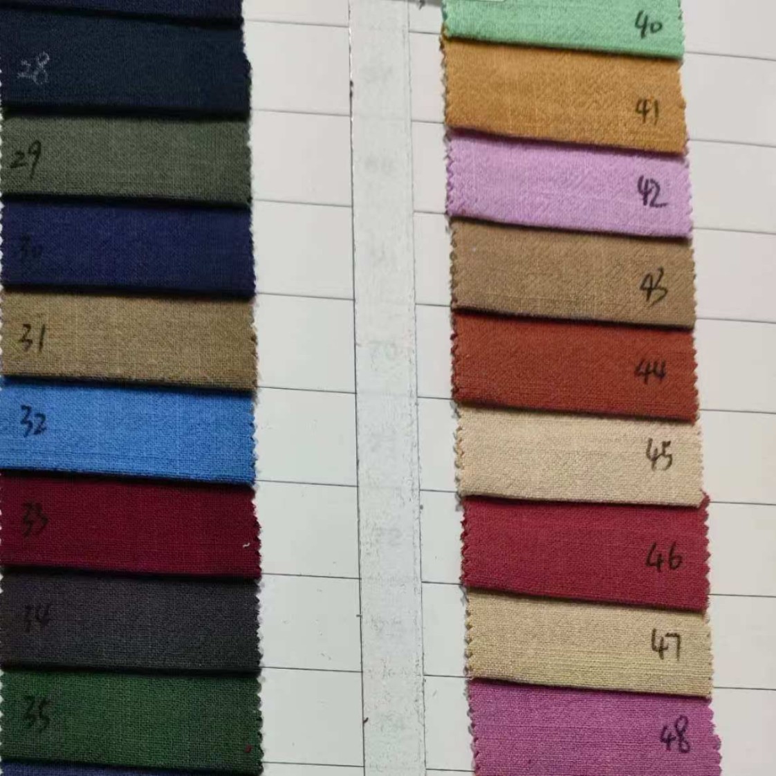 Tela de Algodón Imitación Lino 21S 100% Algodón Impresión Digital para Ropa y Pijamas