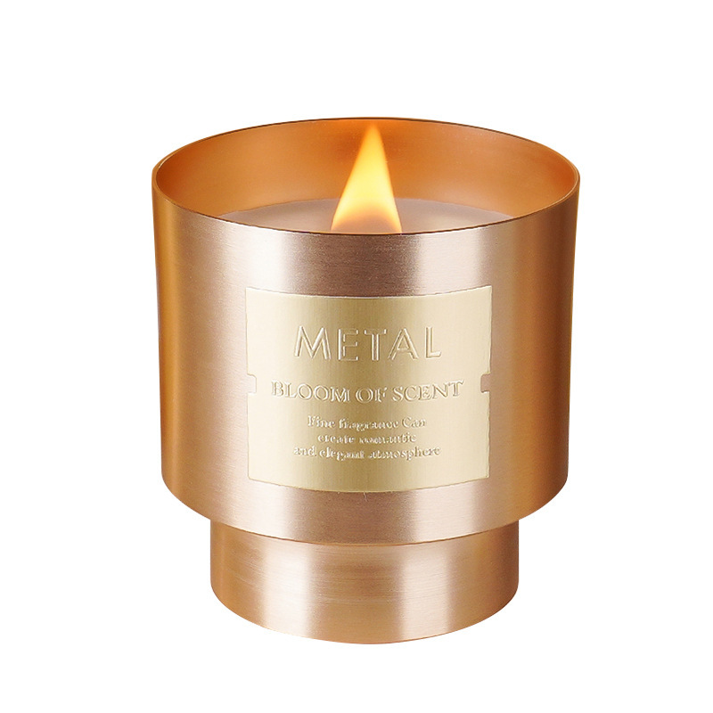 Luz de lujo copas metálicas adornos de cera de perfume de Año Nuevo perfumes caseros cera de soja vela de cumpleaños mano regalos al por mayor