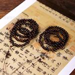 雷击枣木金光佛珠手串108颗8mm男女士手串手链盘玩手串深色念珠