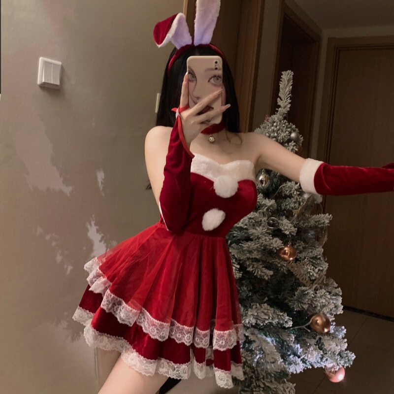 New Year's Day Christmas cosplay Bunny Sexy Underwear Uniform Sexy Christmas plus size dress Female 167