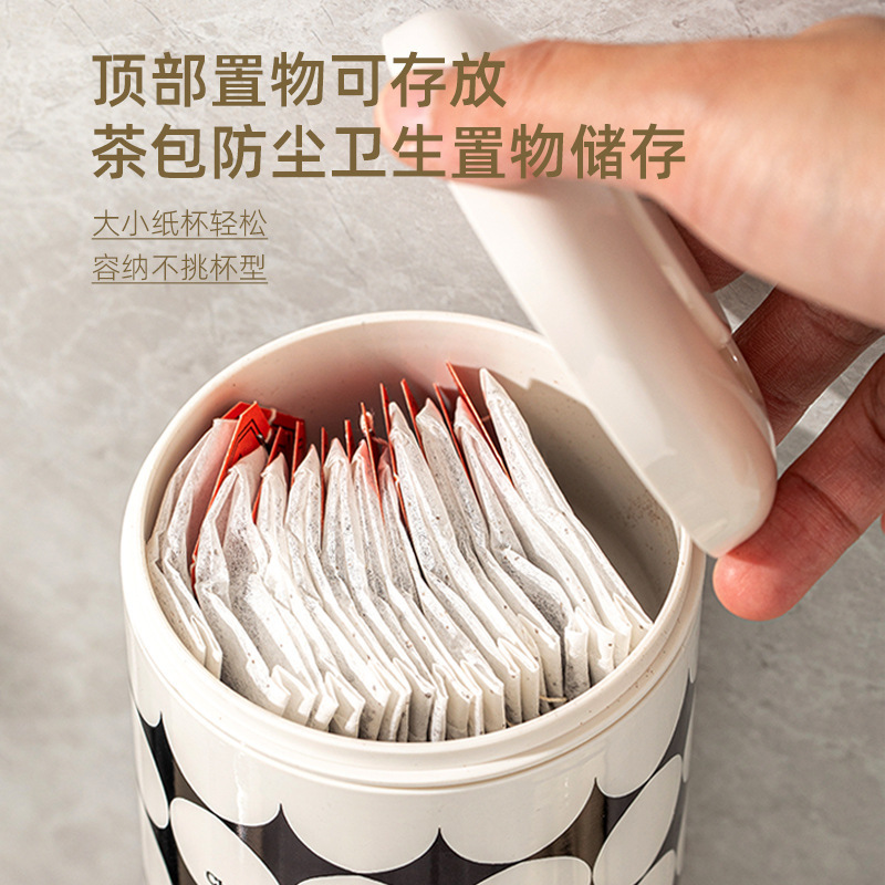 simple taza de plástico tipo pared beber máquina de café casero taza de papel almacenamiento rack desechable sin perforación rack de taza