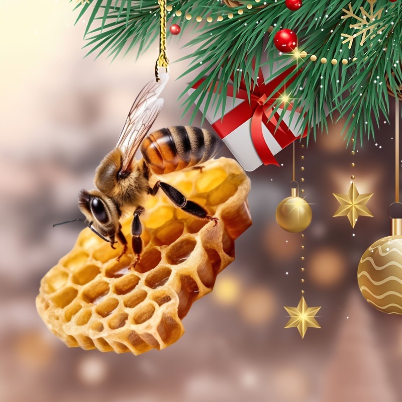 temu nuevo colgante acrílico de abeja