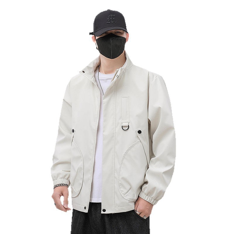 男士港风外套春秋季2025新款男生休闲棒球服美式工装飞行员夹克男|undefined