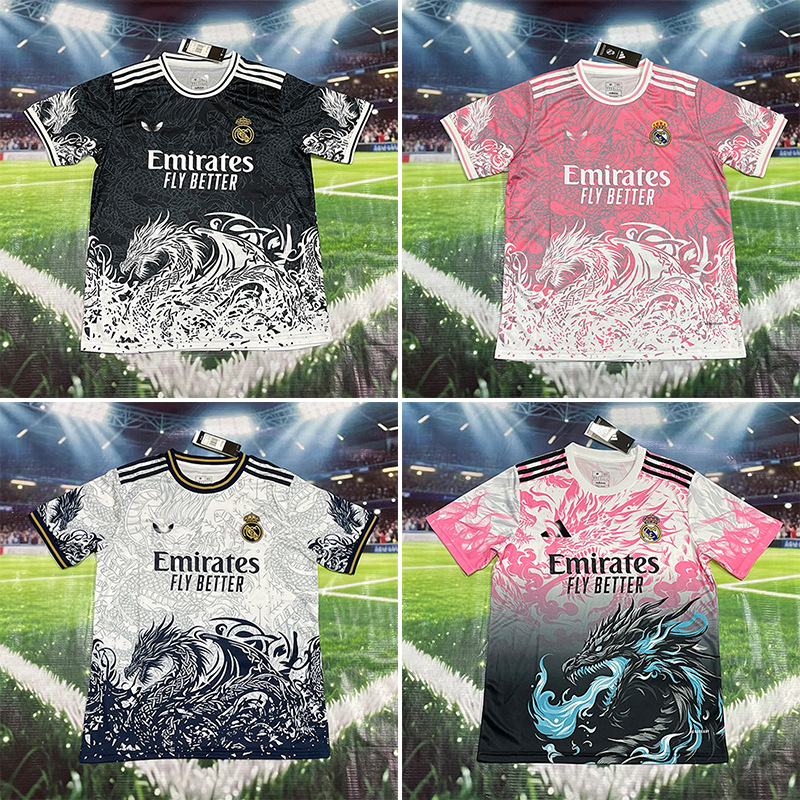 Nuevo Real Madrid Real Madrid Camiseta de fútbol local y visitante Camiseta Edición para fanáticos Edición especial personalizada Venta al por mayor transfronteriza