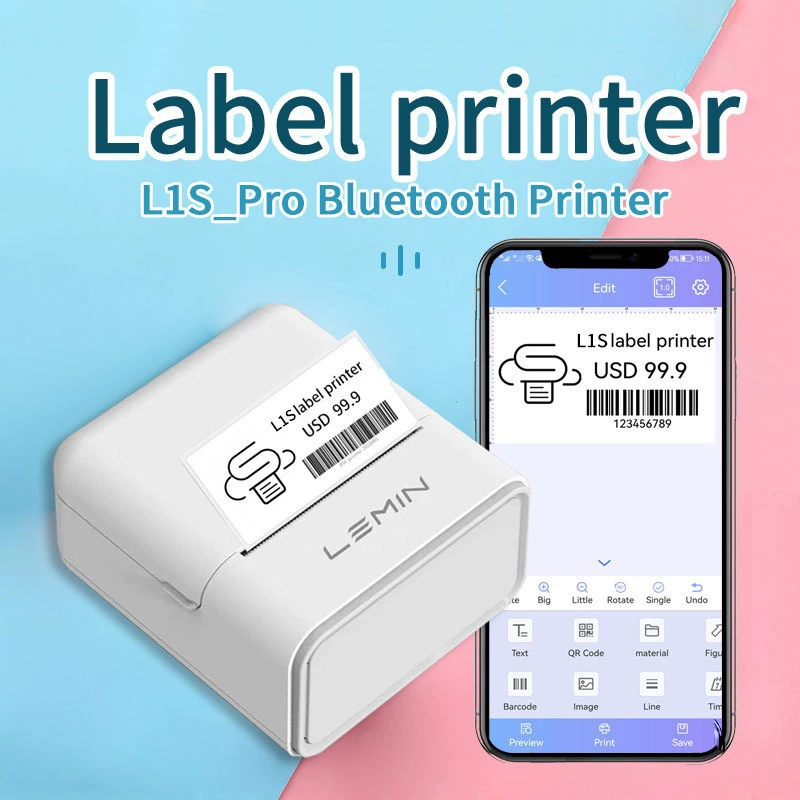Printer, handheld sticker, bluetooth