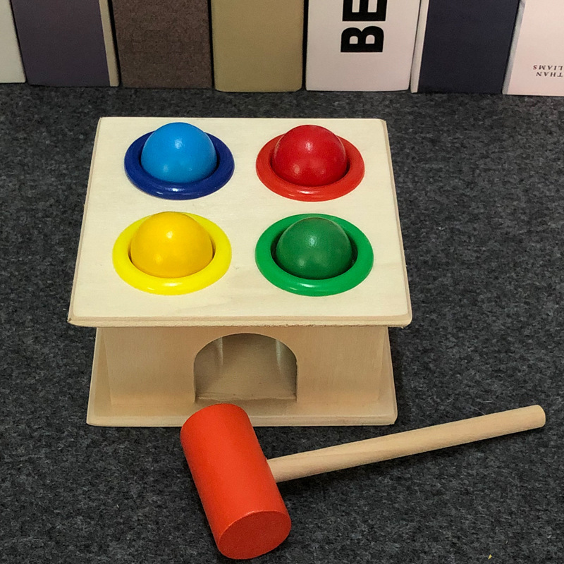 Weiwei Tiger Wood Play Educación temprana Caja de golpes Entrenamiento de coordinación mano-ojo de bebé