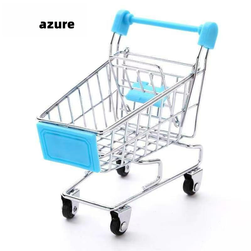 Mini Carrito de Compras Decorativo Pequeño de Hierro, para Almacenamiento de Juguetes image 9