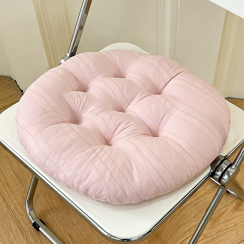 Sakura pink (round) full filling, soft plaid