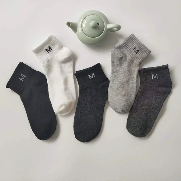 Letter M boat socks (pack of 5 pairs)