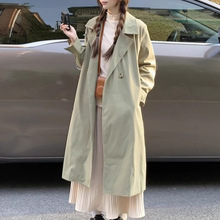 今年流行风衣外套女2025新款早秋大码胖mm显瘦正肩中长款大衣