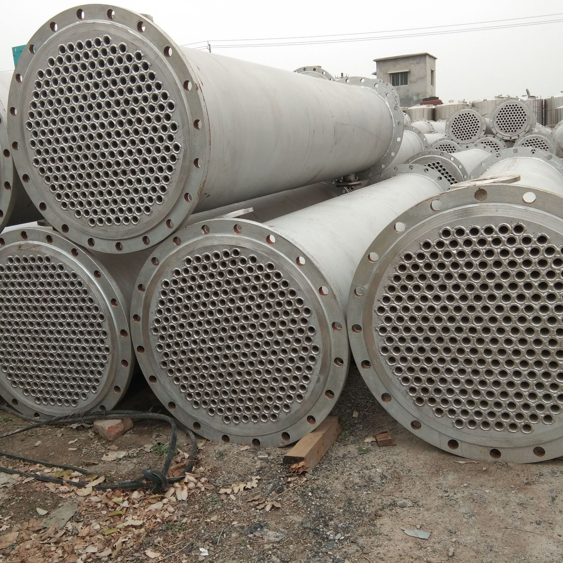 不锈钢单效循环二手列管冷凝器 蒸发式冷凝设备钛材换热器