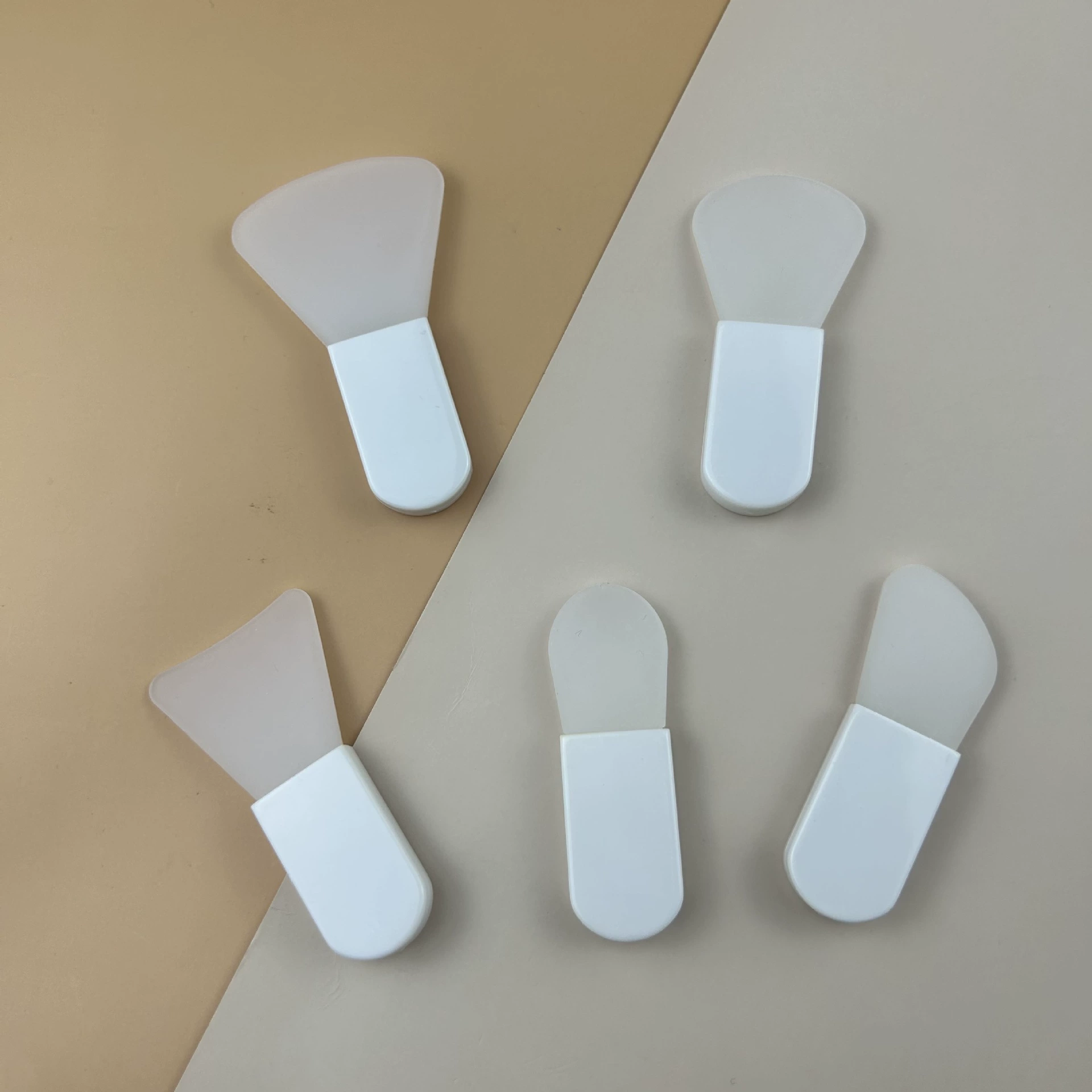 Кончик пальца мини силиконовая маска щетка короткая ручка грязевая пленка с покрытием лицо косметический инструмент портативный силиконовая кисть для макияжа