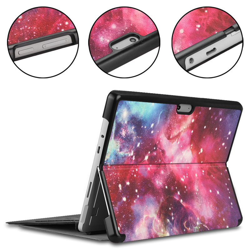 For ASUS Zenpad 10 Z301ML protective case three-fold bracket leather case pattern dormancy flat case