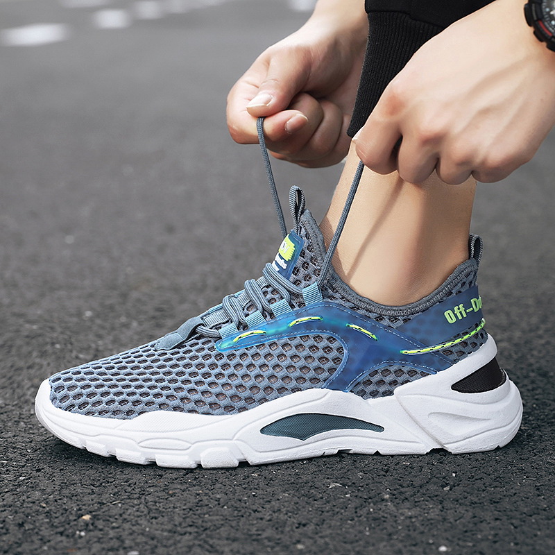 Autumn Winter Breathable Flying Weaving Lightweight Sports Running for Big Boys and Girls, Men's Shoes, Youth Mesh Shoes_voghion.com