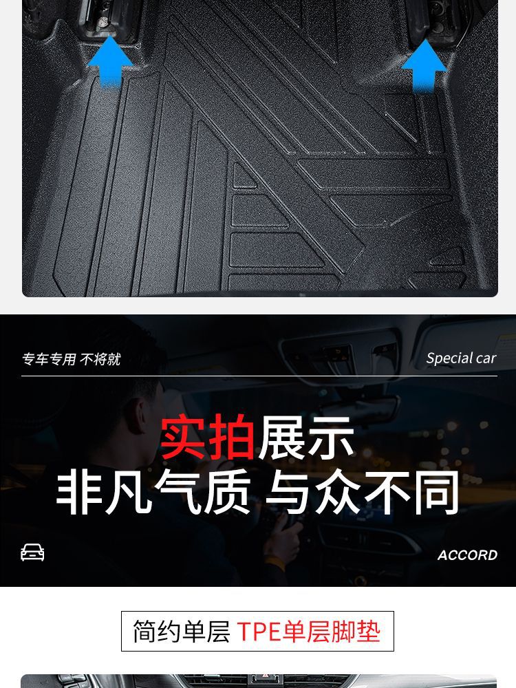 Suitable for Volkswagen Jetta full surround tpe car mat Jetta va3 Jetta vs5/Jetta vs7 wear-resistant hard