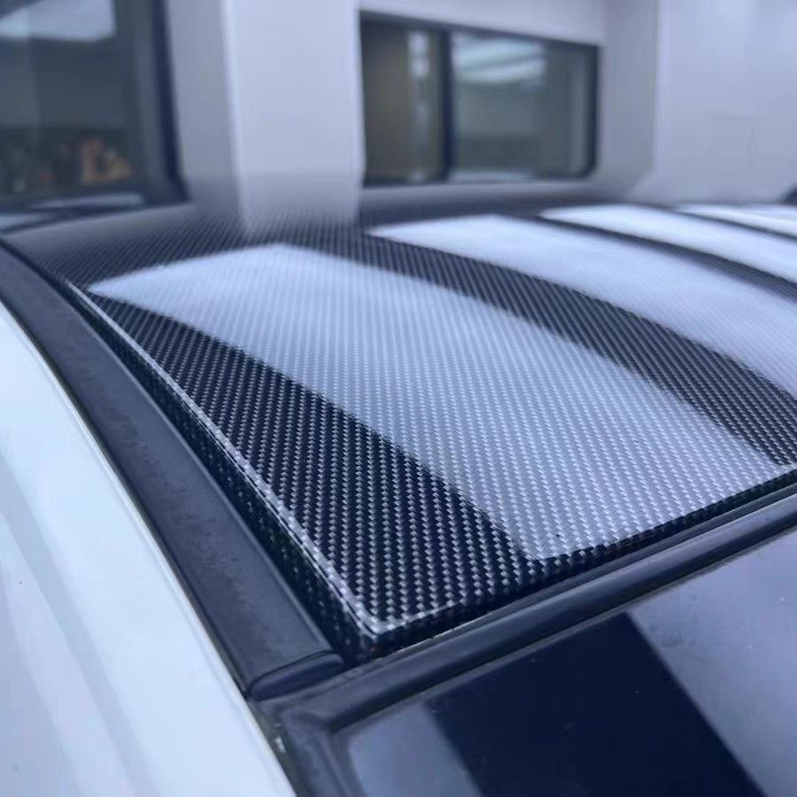 Car Pet Simulated Carbon Fiber Color-Changing Film Matte Glossy Black Gold Silver 3D 4D 5D Carbon Fiber Pattern Car Color-Changing Film