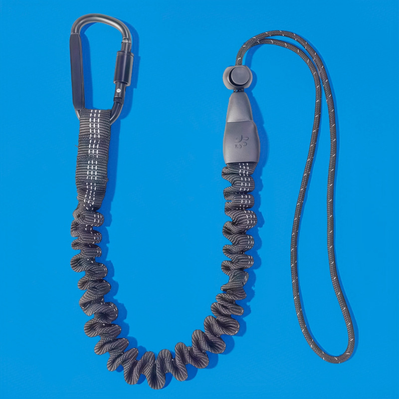 ✅高空防坠失手绳工具防丢绳弹力伸缩绳防坠落绳带防失手保险