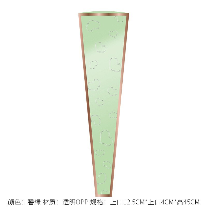 Love Phnom Penh Bolsa individual Bolsa de flores de rosas Bolsa de arreglo floral transparente Papel de embalaje de flores Material de bricolaje hecho a mano Arte floral