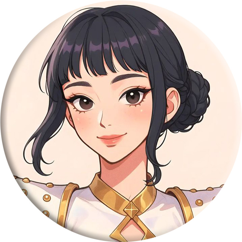 HUNTRIX猎魔女团 卡通马口铁徽章 吧唧 镜子钥匙扣 挂件 周边|undefined