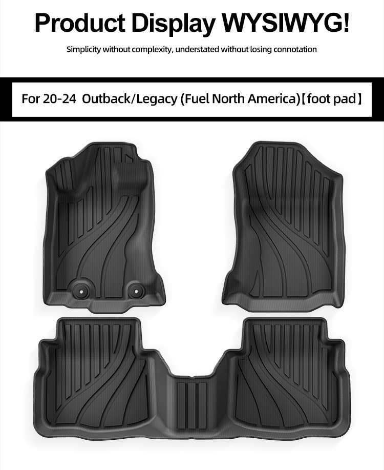 Floor Mats TPE for 20-24 Subaru Outback/Legacy