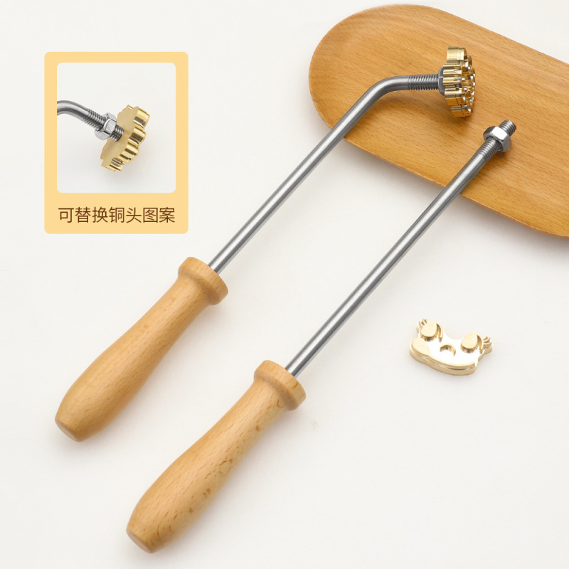 蛋糕烙印模具 DIY定 制图案烘焙冲压烙印模 可爱卡通印章雕刻烫印|undefined