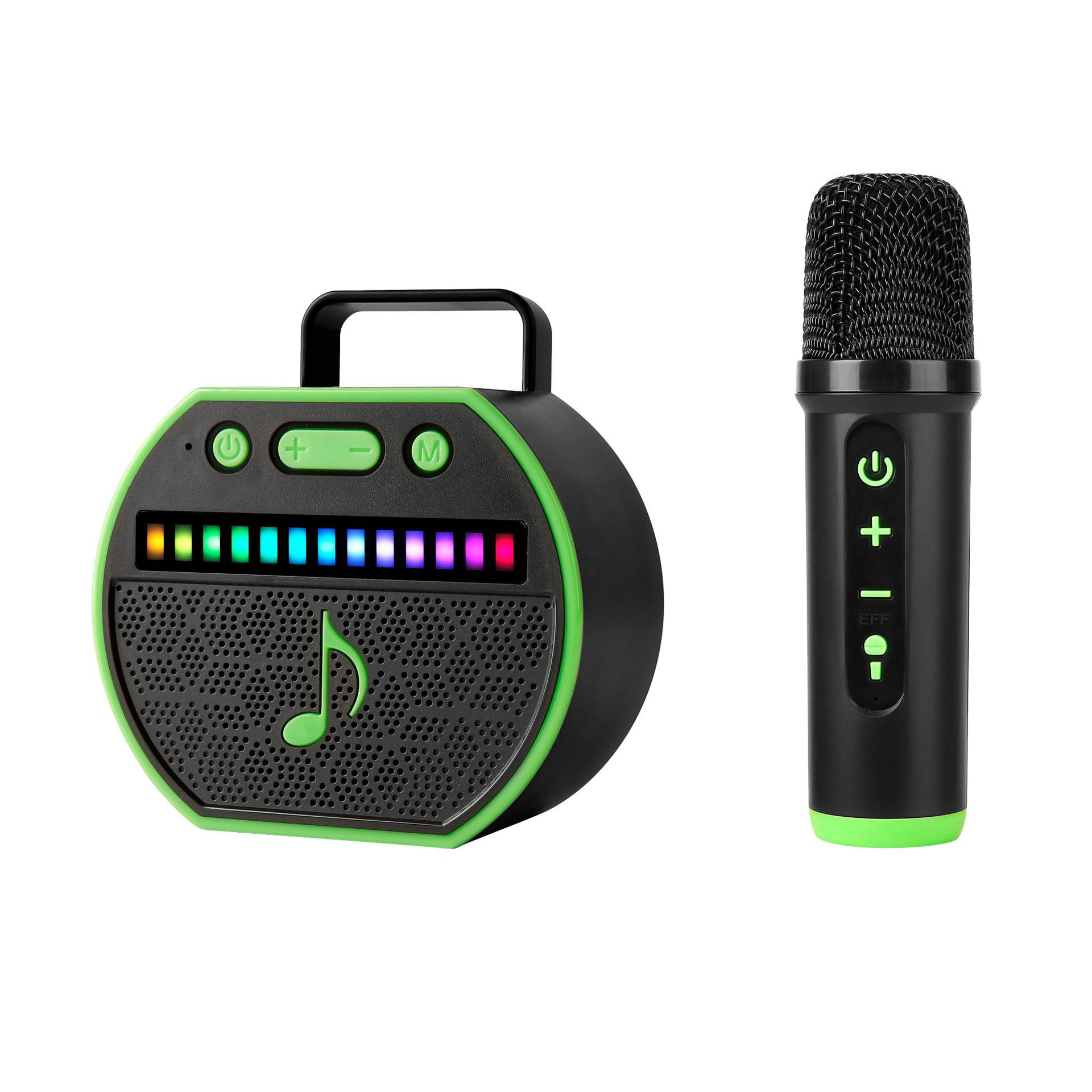 Black and green + single microphone
