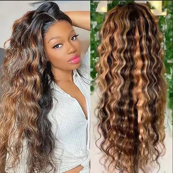 Parrucca lace front sintetica lunga ricci afro ondulati_voghion.com