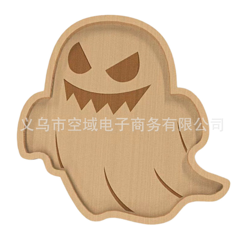 Halloween pumpkin plateハロウィーン木制カボチャトレイ皿ホーム装饰ディナープレート装饰|undefined