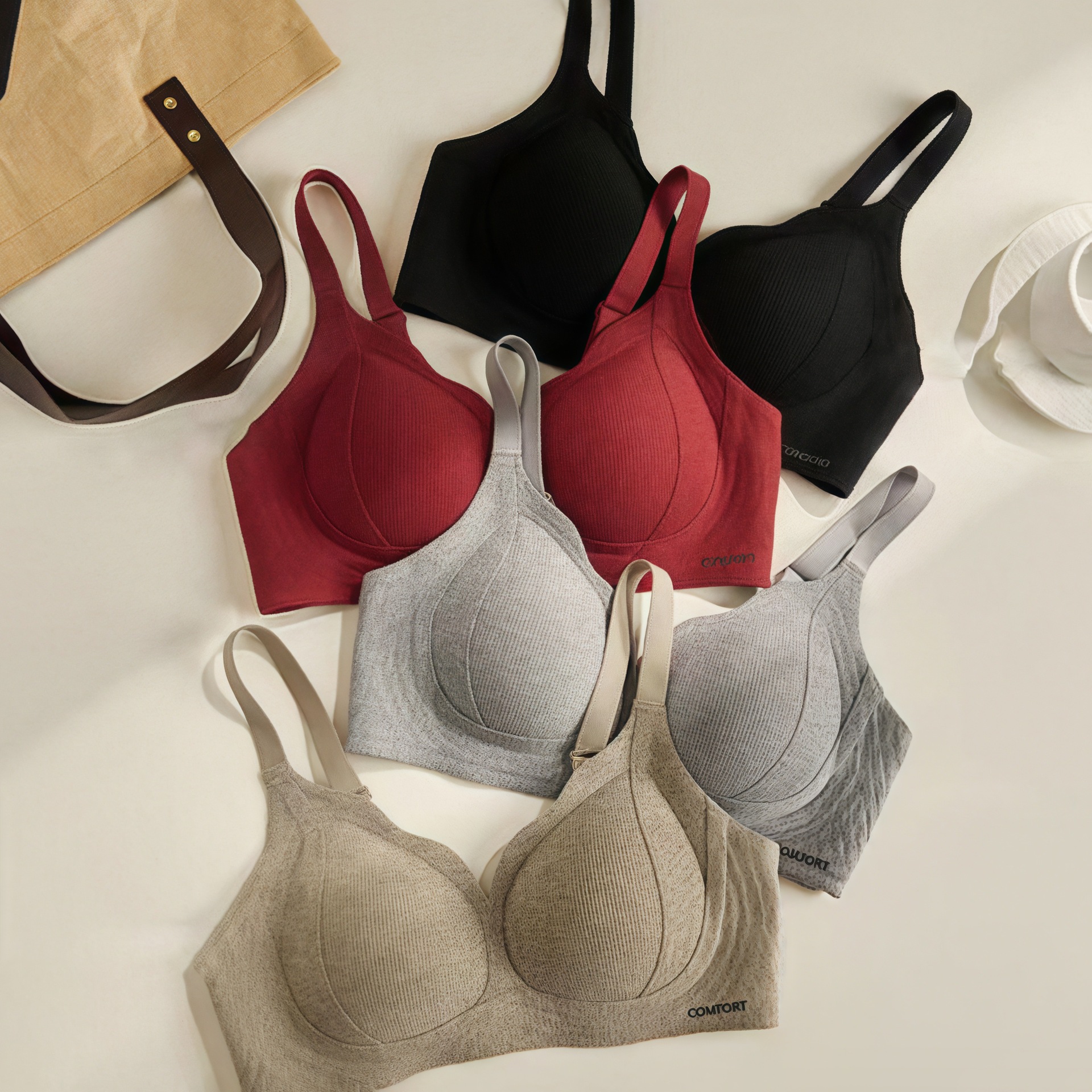 New Style Seamless Anti-Gravity Lifting Bra for Women, One-Piece Fixed Cup, Comfortable, Wire-Free, Soft Support Bra