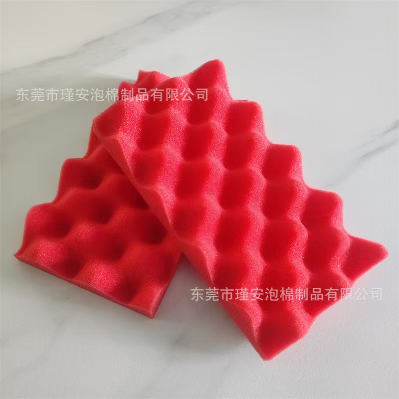 红色儿童亲子游戏磁力对战棋海绵垫 对战棋高密度红色波浪海绵