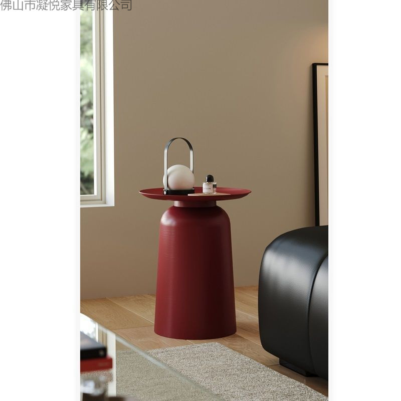 Vanke Side Table Nordic High-End Round Coffee Table Small Round Table Simple Modern Sofa Side Cabinet Bedroom Bedside Living Room