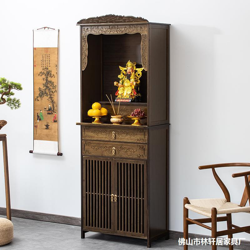 Buddhist Altar Cabinet, Buddha Cabinet, Worship Table, Shrine, Buddha Table, God of Wealth, Bodhisattva Worship Table, Buddha Statue, Practical for Home Use