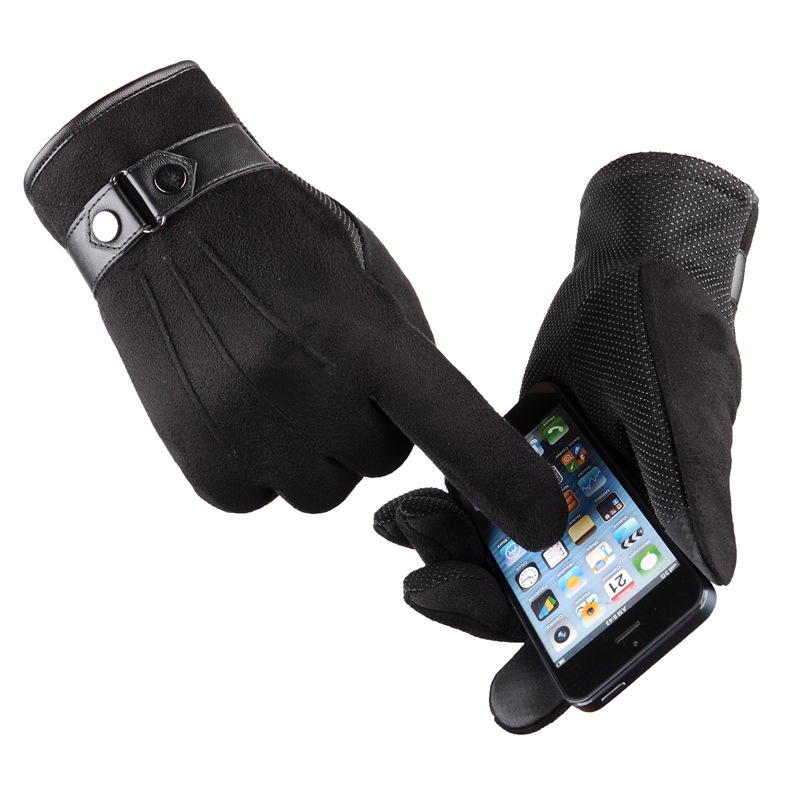 Velluto invernale anticaduta Velluto da uomo caldo touch screen Guanti da guida e da ciclismo per sport all'aria aperta Guanti leggeri da sci caldi e confortevoli_voghion.com